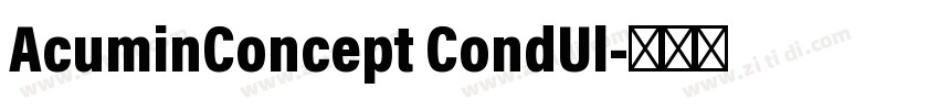 AcuminConcept CondUl字体转换